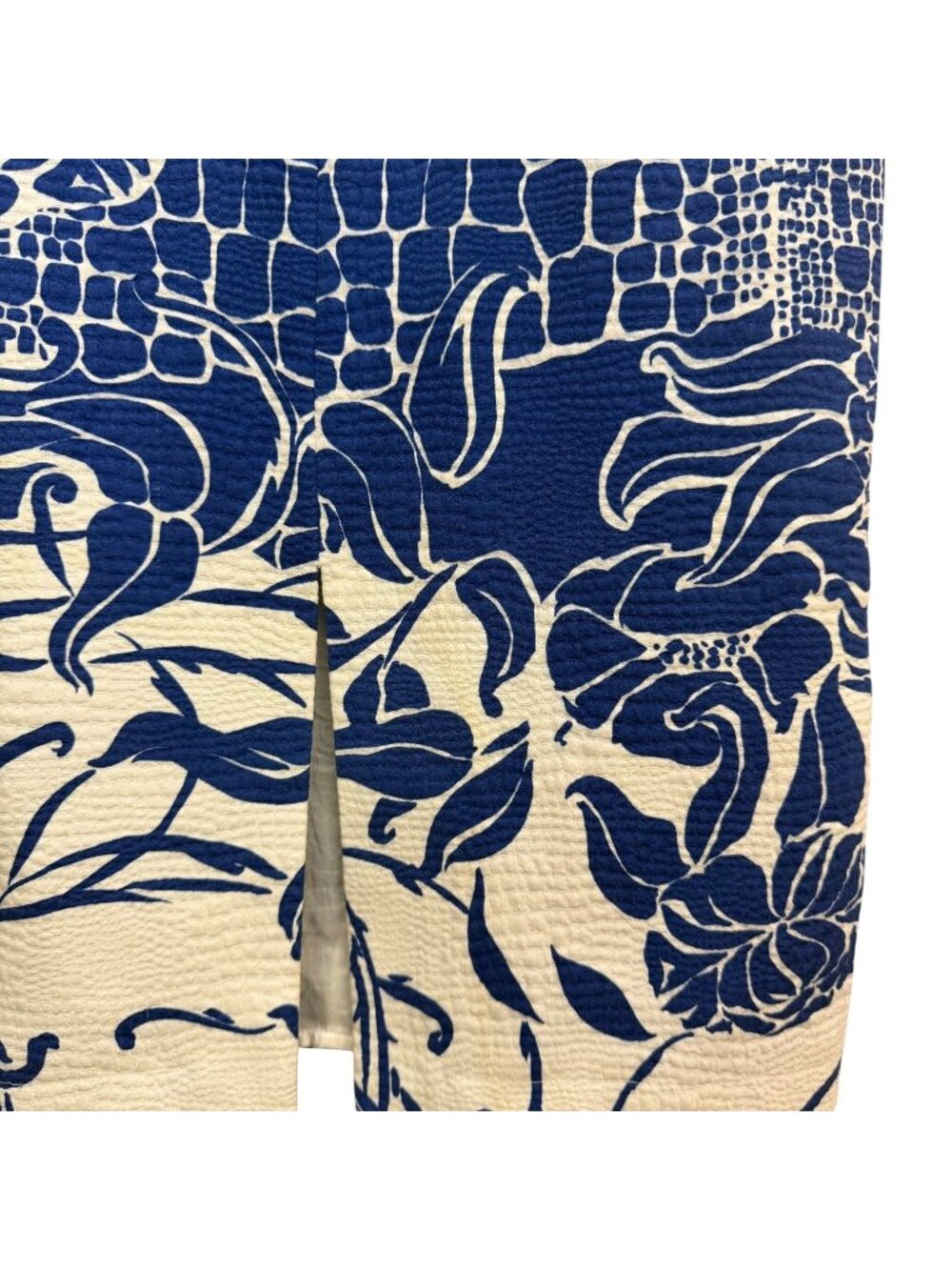 Emilio Pucci Printed Knee Length Sheath Dress Blue White Size 8 - Picture 14 of 14